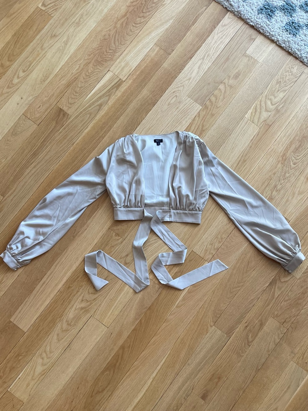 NBD//Revolve Imogen Wrap Top - Champagne